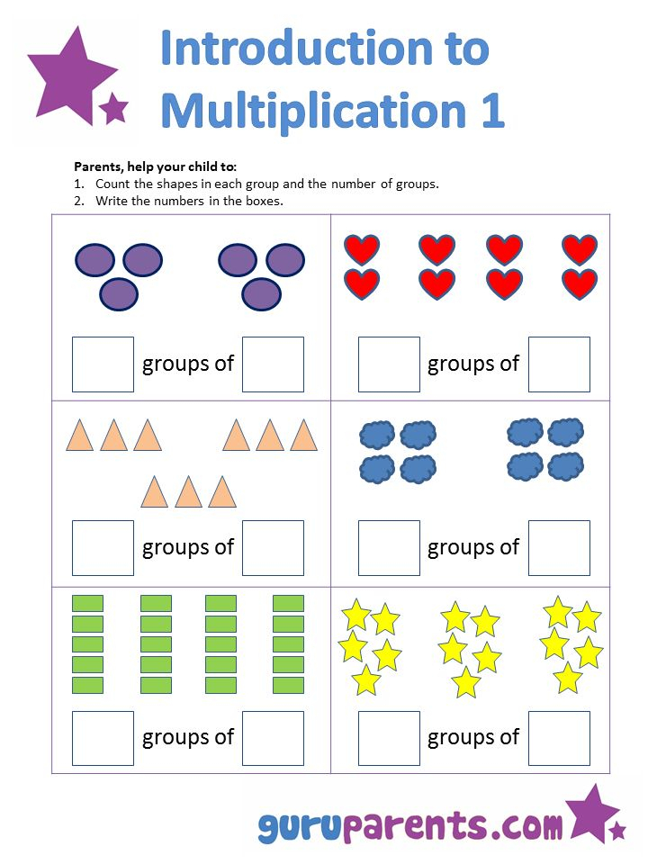 30 Basic Multiplication For Kindergarten