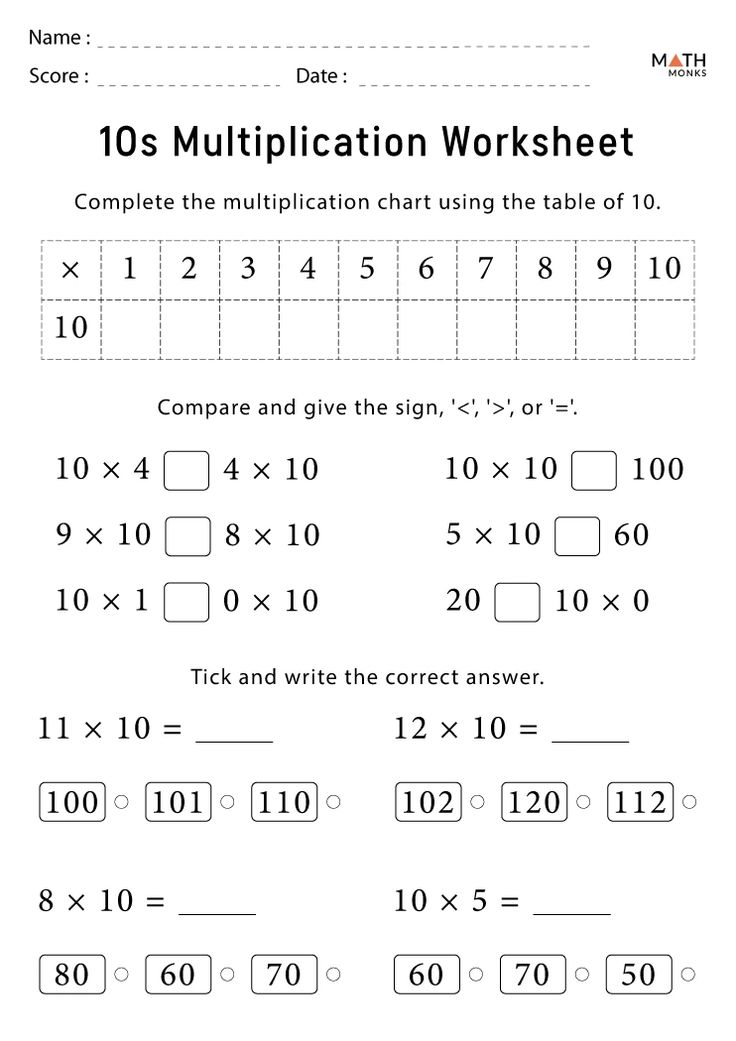 30 Basic Multiplication For Kindergarten