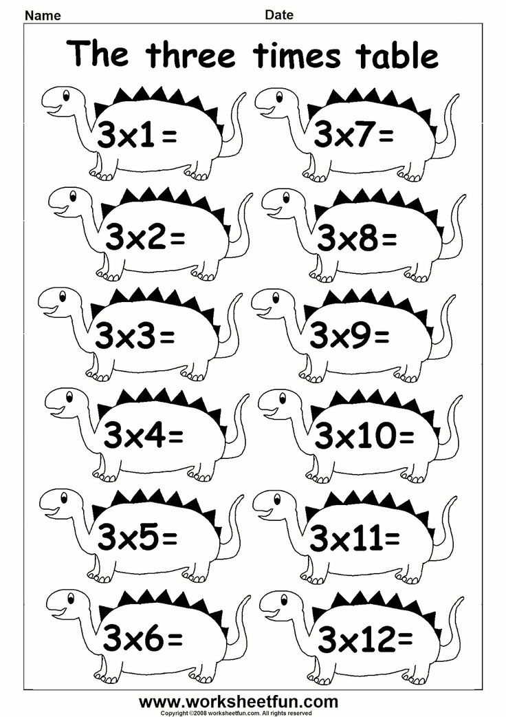 30 Multiplication Table 1-5 Worksheet