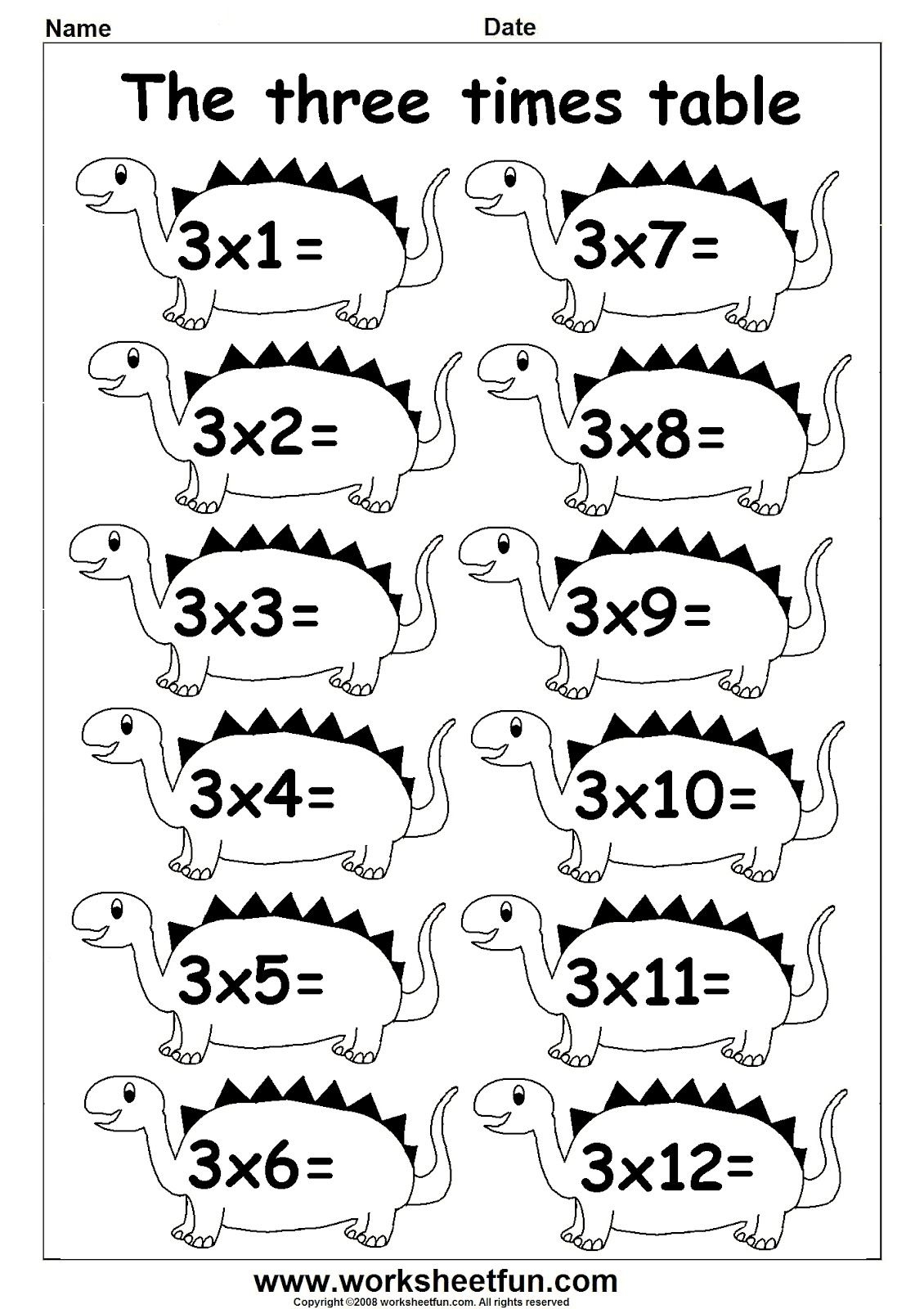 30 Multiplication Table 6 Worksheet