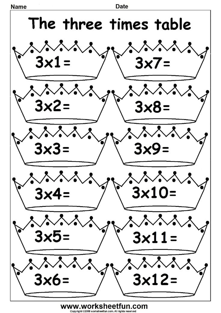 30 Multiplication Table Worksheet 5